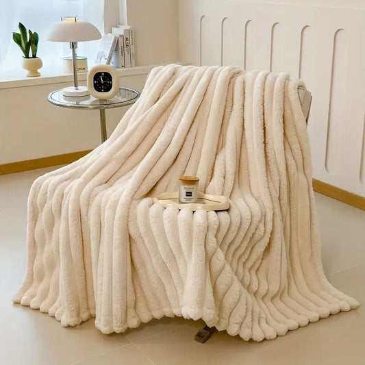 Faux Rabbit Fur Blanket